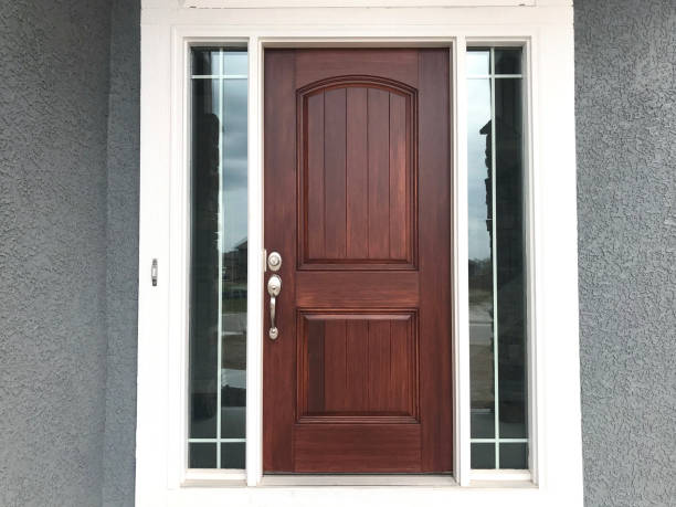 wooden front door