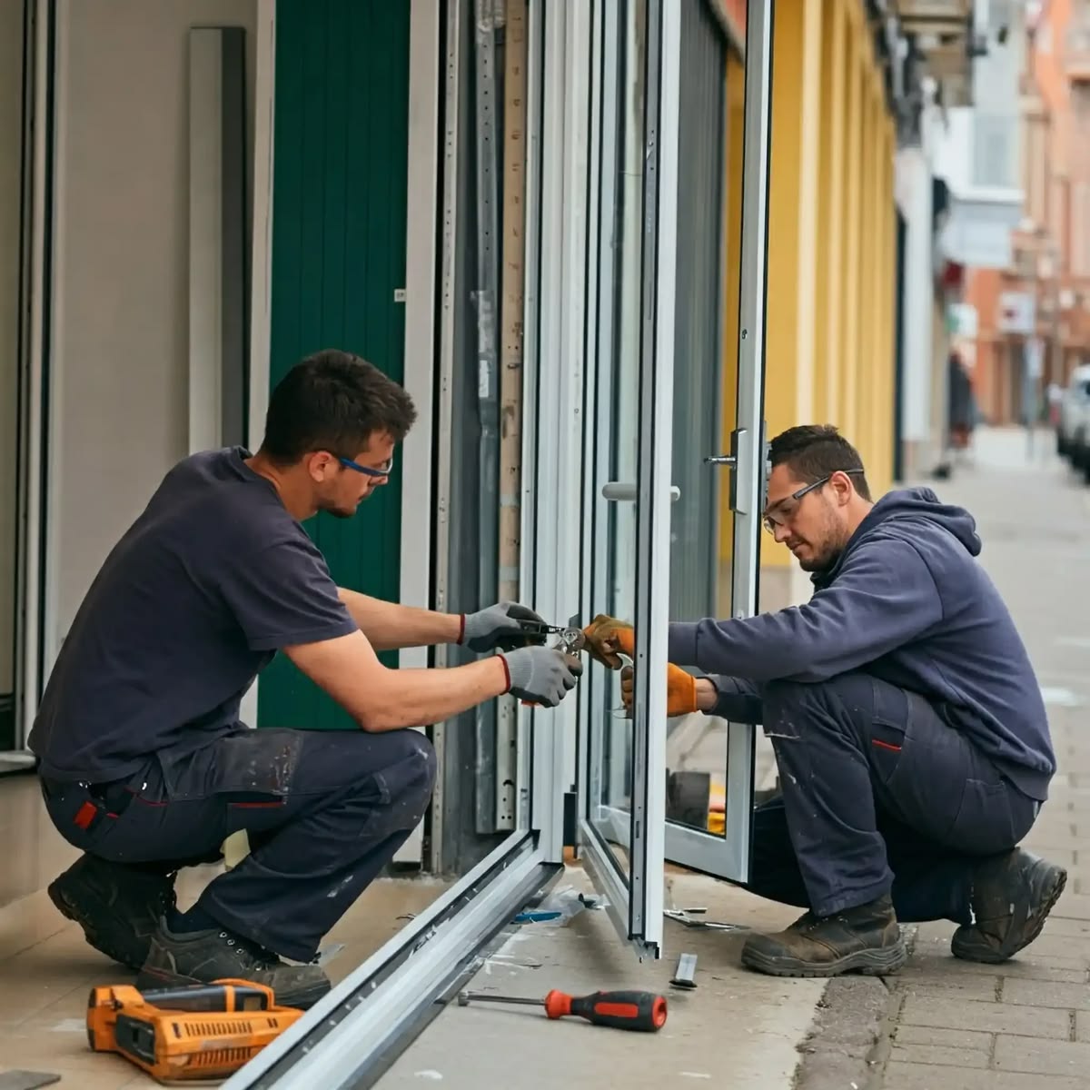 Aluminum Doors in Riyadh 4 Aluminium Door Installation
