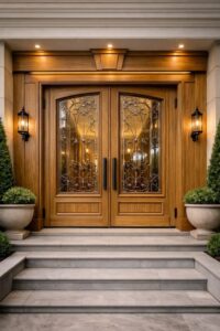 Grand Double Door Entrance
