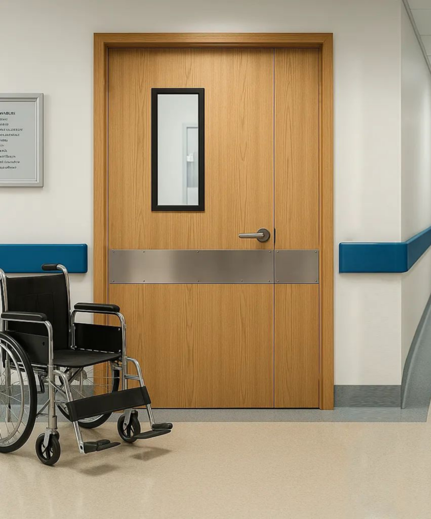WPC Doors in Riyadh 9 WPC Doors in Hospital