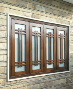 Wood Window Grill Design